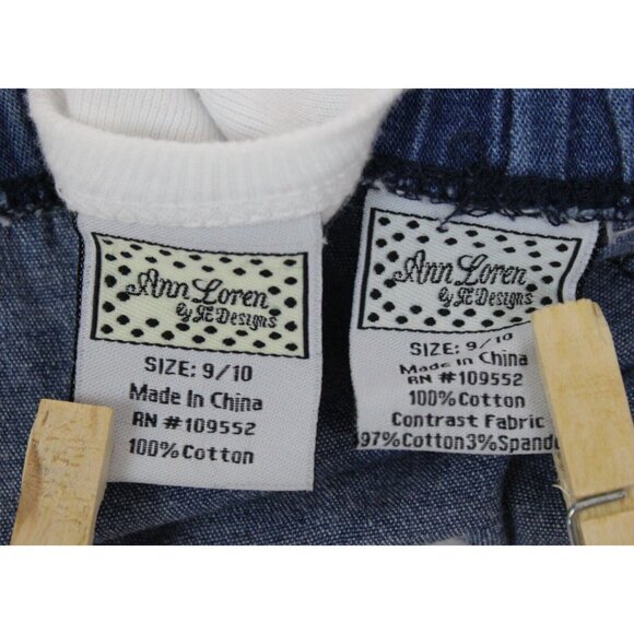 Ann Loren by JE Designs Girls 2pc Set sz 9/10 Western Ruffle Layer Cow Bandana - Picture 12 of 13